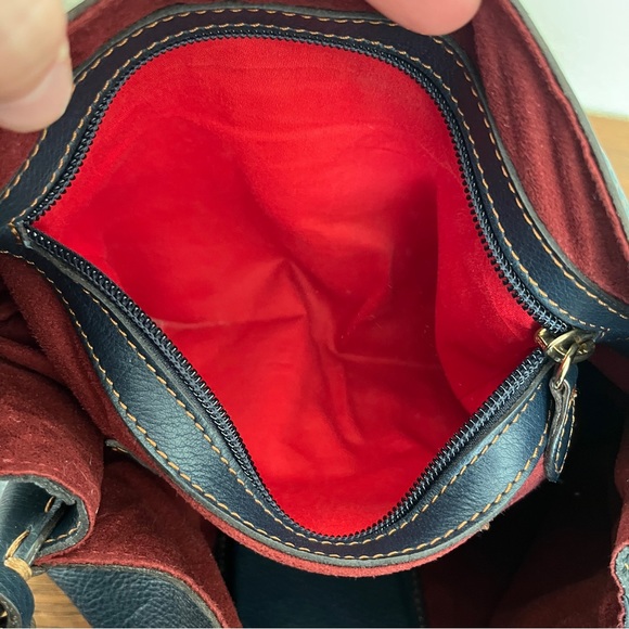 Dooney & Bourke Montecatini Braided Saddle Bag Crossbody in Navy - D&B Italia - Picture 13 of 16